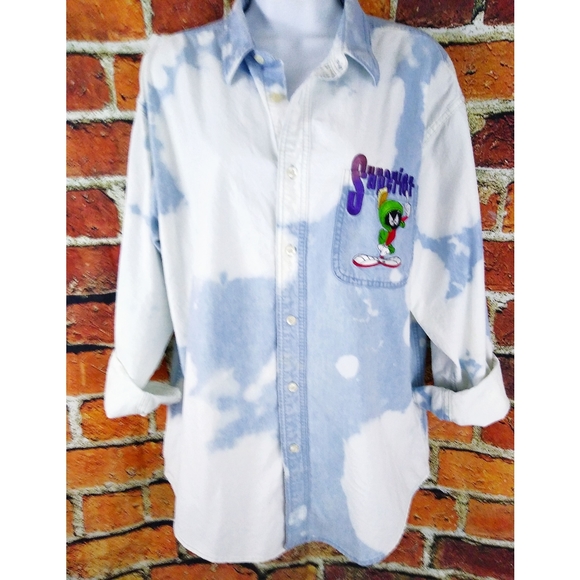 Warner Bros. Tops - Vintage Looney Tunes Marvin Martian Tie Dye Shirt